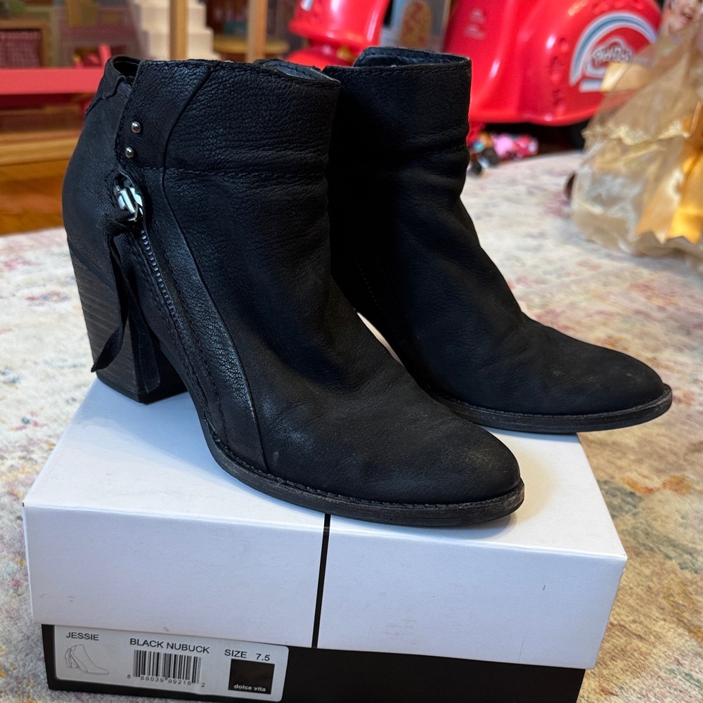 Dolce Vita Black Jessie Heeled Boots